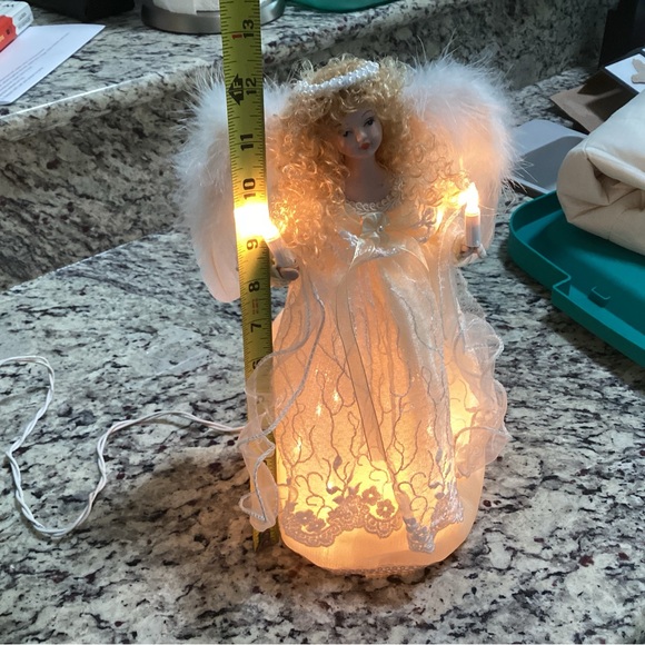 Kurt Adler Holiday Angel Tree Topper - Picture 3 of 6